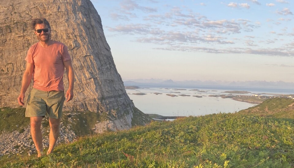 Bilde er tatt på fjellet Sanna i Træna kommune.