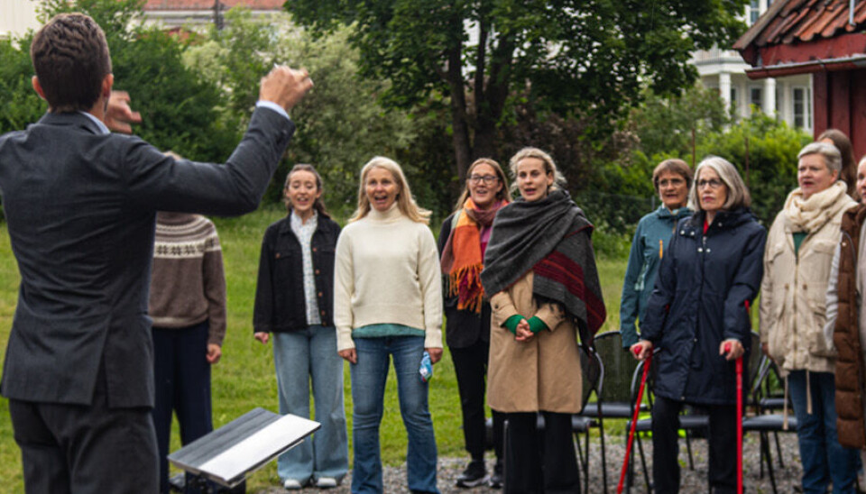 Lien begynte i koret Songlaget i BUL på anbefaling fra en venninne. Ulrikke Lien på korøvelse.