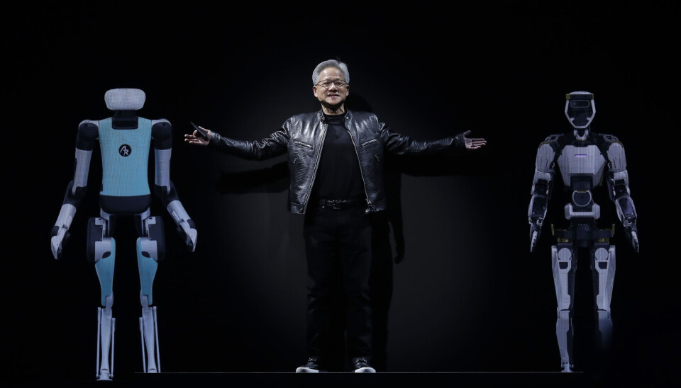 Nvidia-sjef Jensen Huang på scenen i Taipei i Taiwan i 2024.