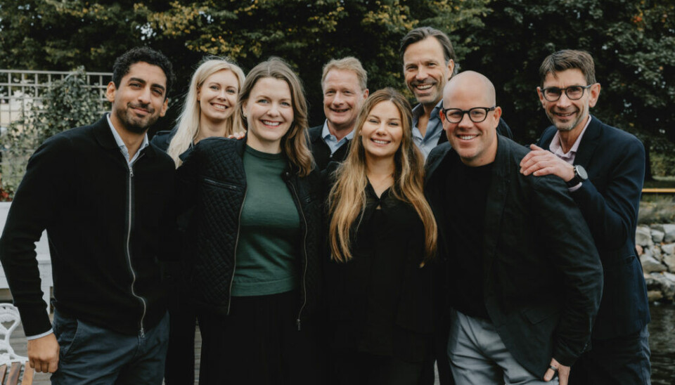 Teamet i Spintop Ventures. Partner Sami Niemi nummer to fra høyre.