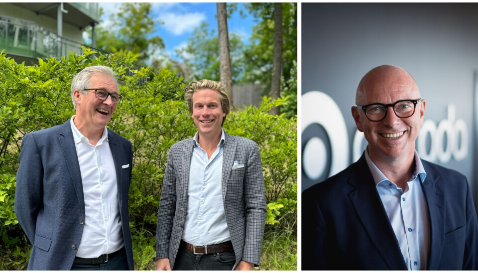 Oppretter nytt selskap: Christoffer Hernæs i Skanska, Nicolai Dirdal i Simien og Torgeir Pedersen i Piscada.