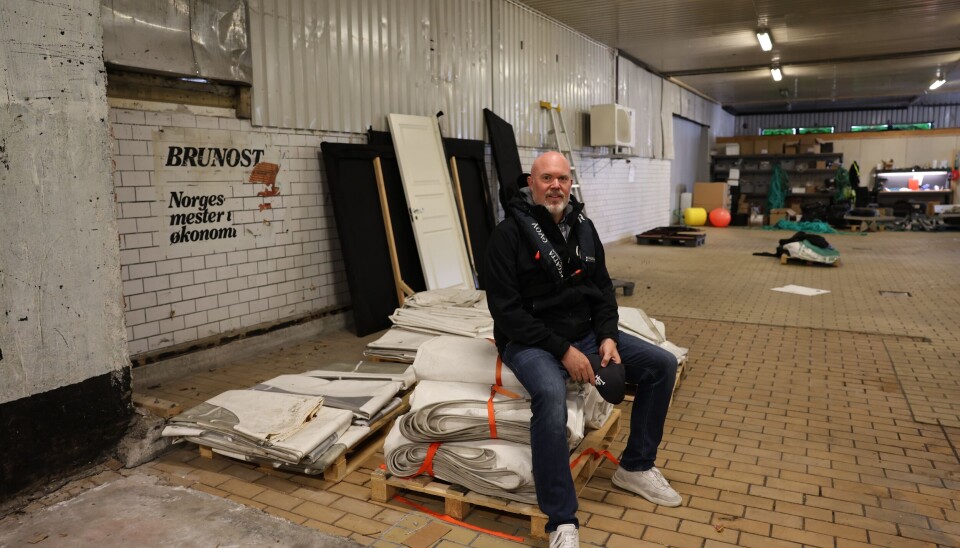 Første lokalet: I dette gamle nedlagte meieret startet Evoy opp.