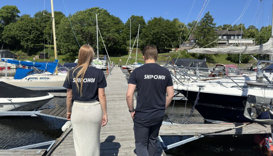 Ship O Hoi på bryggen ved Strand båtforening på Stabekk.