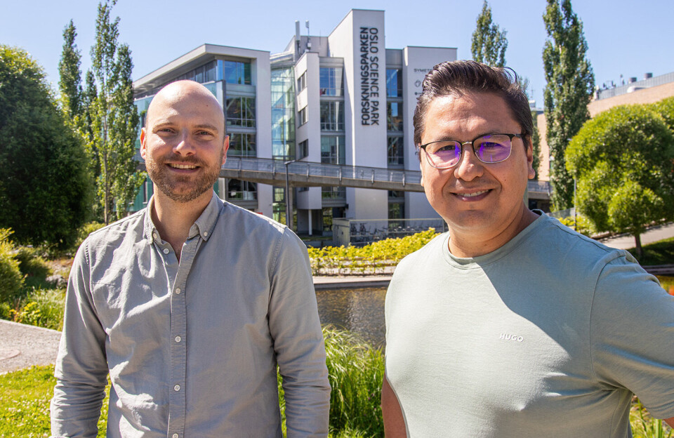 (f.v.) Reinier van Gageldonk og Luis de Ita Maubant er gründerne bak Surplusmap som holder til på Startuplab i Oslo. (f.v.) Reinier van Gageldonk og Luis de Ita Maubant er gründerne bak Surplusmap som holder til på Startuplab i Oslo.