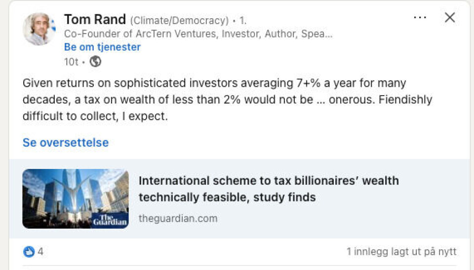 En global formuesskatt skal diskuteres på G20-møtet i juli.