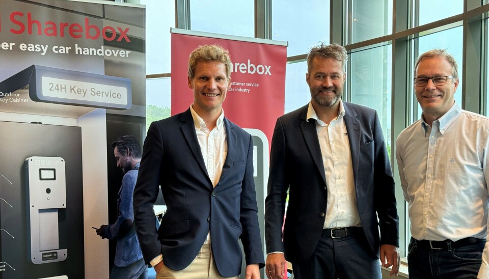 Feiret: Styreleder Andreas Eskeland (fra venstre), gründer og daglig leder Arne Eivind Andersen og gründer Leif Arne Dalane.