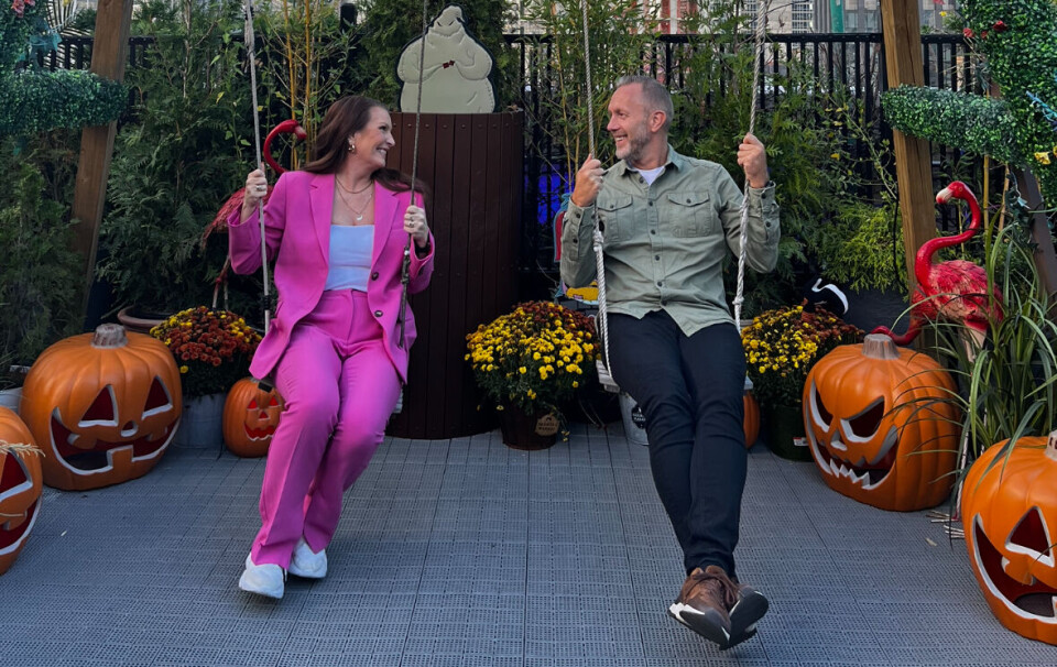 Åpenhet: Kjersti Lyssand Lindbom er gift med gründer Ingvald Grindheim. Hun mener det er viktig å være åpen om det som er vanskelig. Her fra ferie i New York høsten 2023.