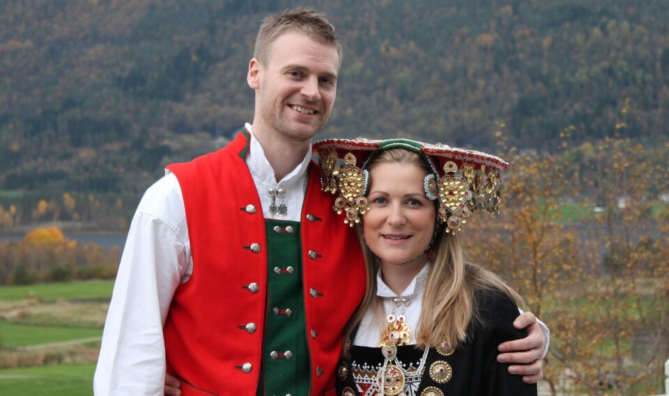 Stor dag: Jonas Ingolf Petersson Nedkvitne og Sigrid Petersson Nedkvitne på bryllupsdagen for noen år siden.