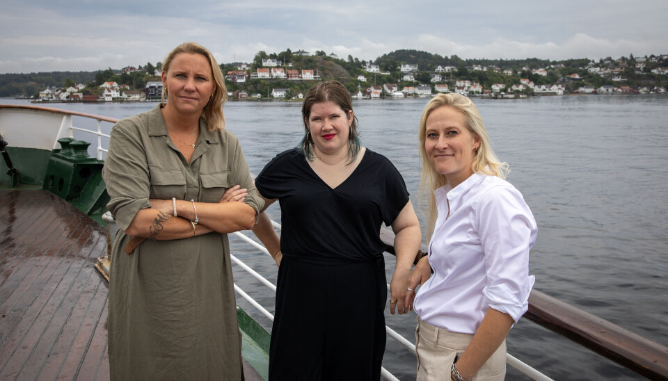 Tror på lover og tech: Maria Aasen-Svensrud (fra venstre), i Finanskomiteen for Arbeiderpartiet, Cecilie Wian rådgiver i Bouvet og Stine B. Neteland, COO i Frendegruppen.
