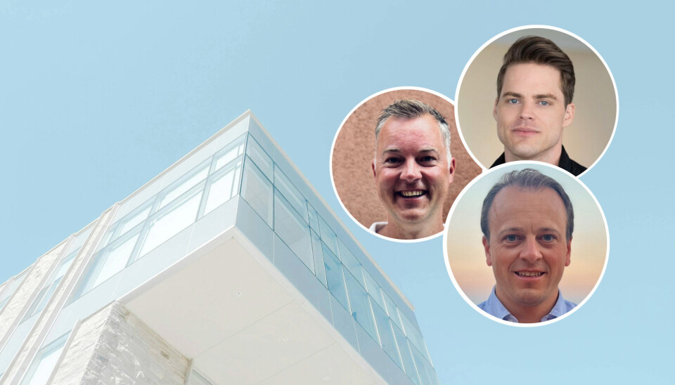 Oliver Vaage, Arild Rønnestad-Venaas og Håkon Kalbakk begynte alle å jobbe i proptech-startupen etter sommeren.