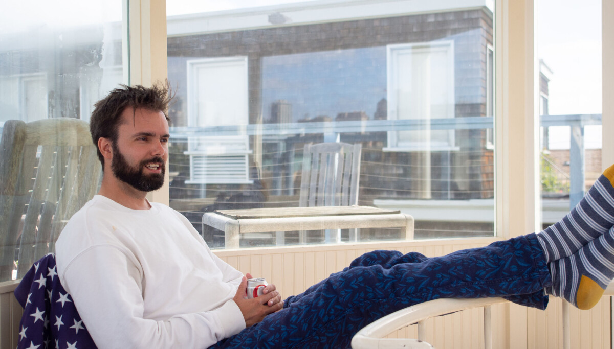 Photo: Joakim Birkeli Jacobsen Fra takterrassen styrer han milliardselskapet og titter ned på huset til Sam Altman: Bli med hjem til Sondre Rasch