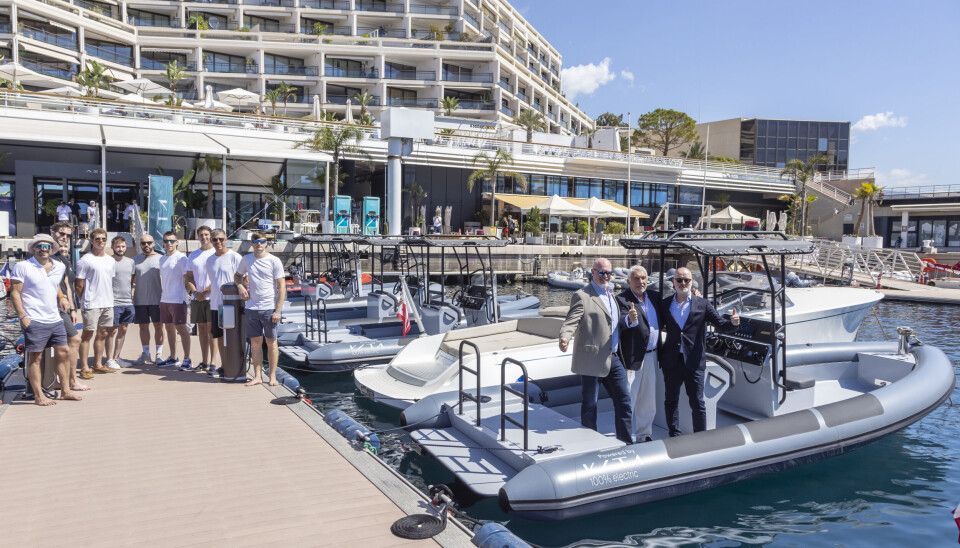 Slår seg sammen: Stavøstrand sammen med Vita-partnere under Monaco Energy Boat Challenge 2024.