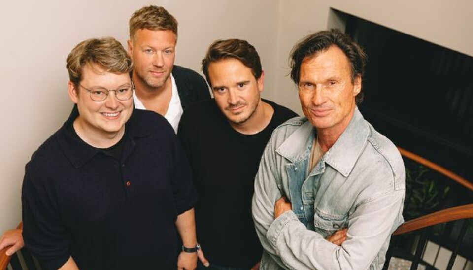 Nytt selskap: Petter Stordalen sammen med Alexander Solbakken, Cedric Jud og Jonathan Averstedt,