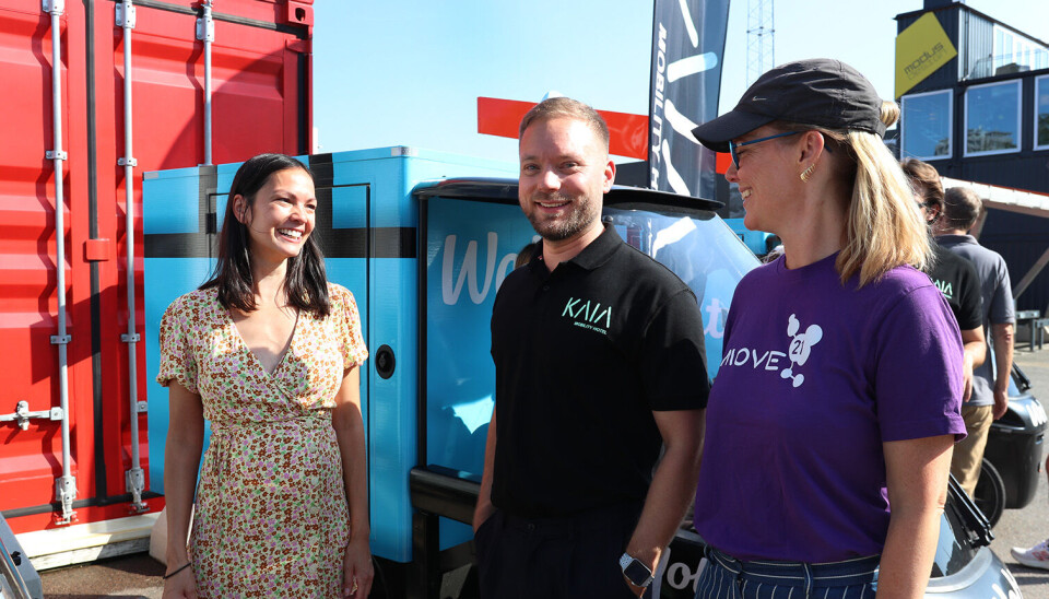 Fra venstre: Martha Grønning, Andreas Hætta og Rikke Dahl Monsen (fra Move21)