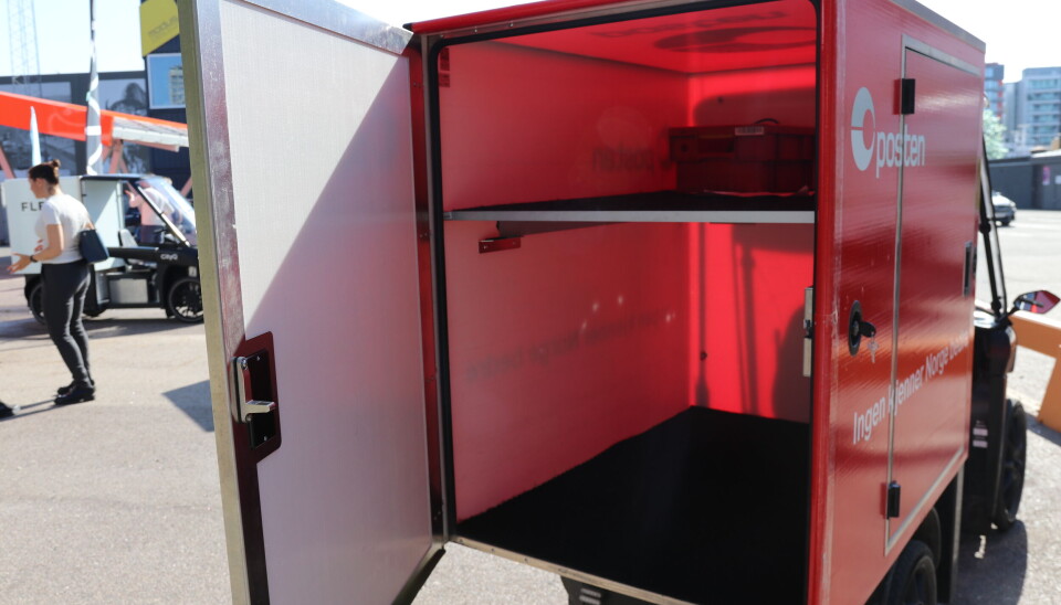 Denne budbilen har blitt tatt i bruk av Posten Bring.