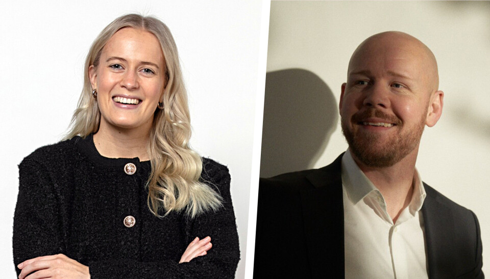 Venla Väänänen i Maki.vc og Lars Lunde Birkeland, CMO i Strise.