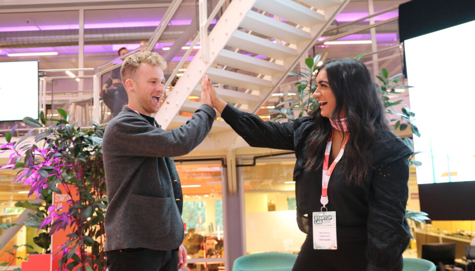 High five for godt oppmøte under arrangementet.