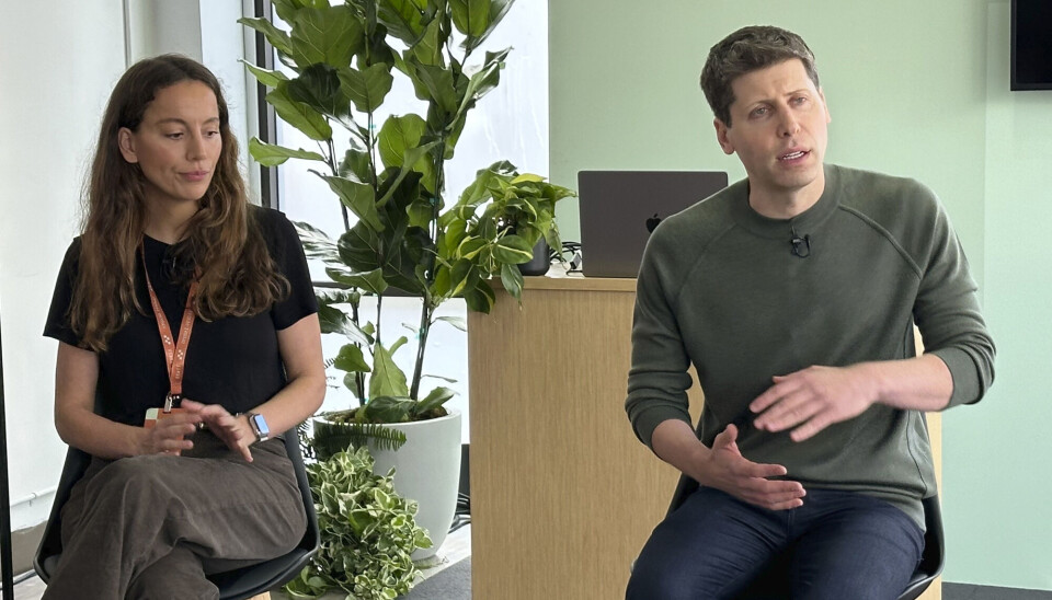 Her er Mira Murati avbildet med Sam Altman mens hun fortsatt var CTO i OpenAI i november 2023.