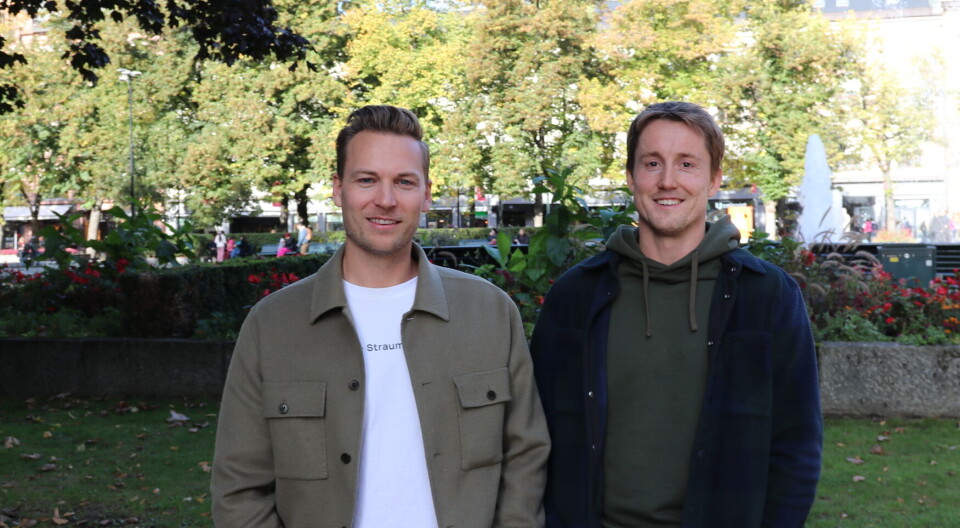 Christian Nærup Børke og Petter Svingen i Straumr, sistemann, Hauk Bjørnland, var ikke tilstede da bildet ble tatt.