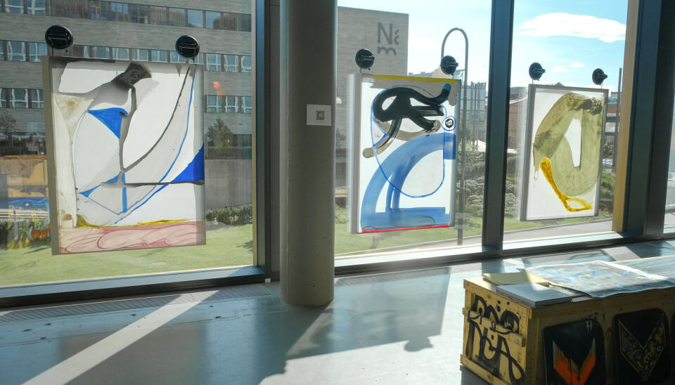 Fra galleriet til Atelie med utsikt mot Nasjonalmuseet.