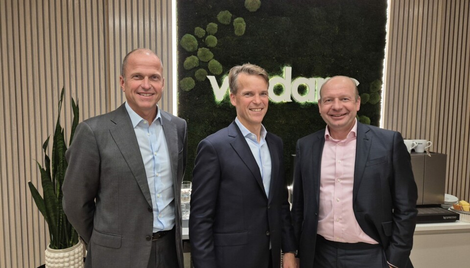 Managing partner i Verdane, Bjarne Kveim Lie i midten.