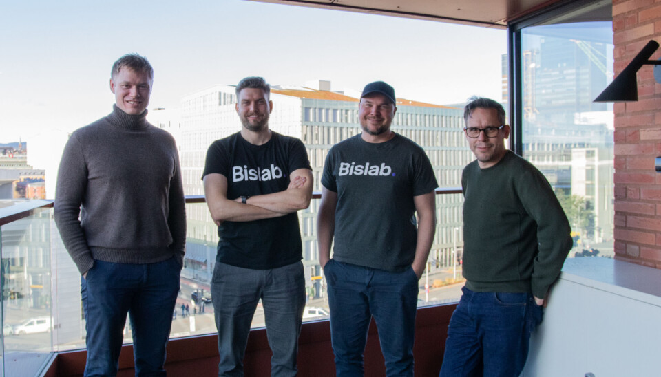 F.h: Martin Holten, Ole Kristian Haug, Kim-Georg Aase og Per Arne Tøllefsen i Bislab.