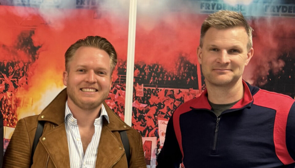 Gründer Paal Friele Grung i Berg Watches og daglig leder Christian Kalvenes i Sportsklubben Brann.