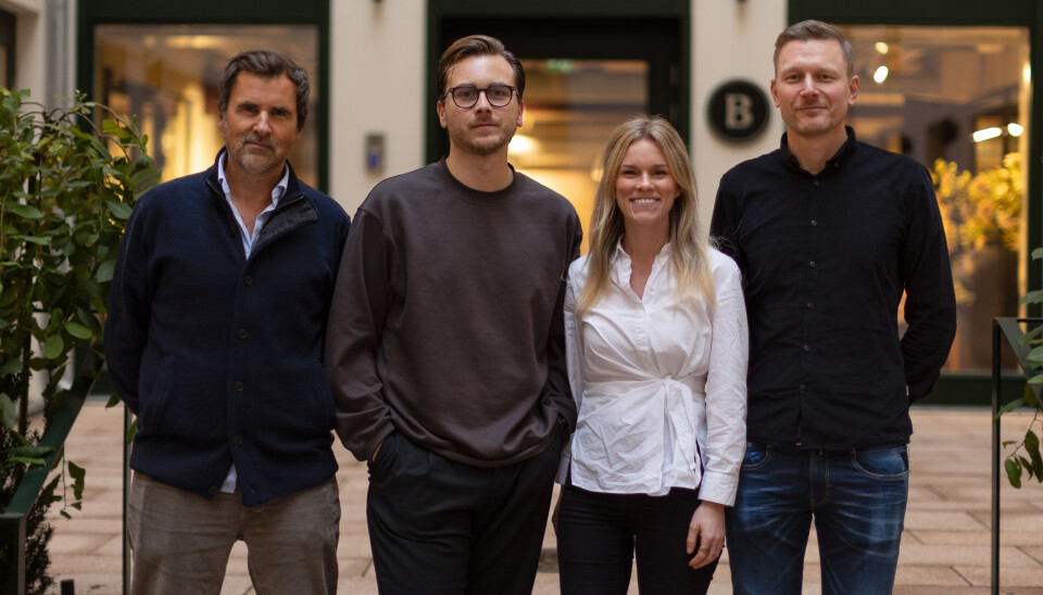 Oschlo-teamet med sin nye sjef. Fra høyre: Frode Ådland, Fredrik Evjen Ekli, Hege Janson Skogen og Hans Martin Cramer.