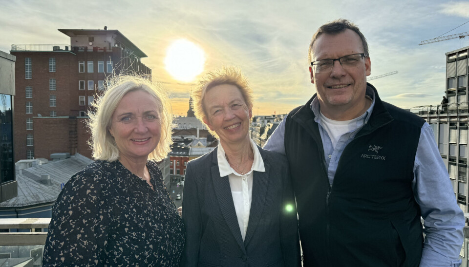 Fra venstre: Avdelingsleder fag og politikk, Merete J. Orholm, i Pensjonistforbundet - prosjektleder digitale verktøy, Unn Johansen, i Pensjonistforbundet - daglig leder i Biofy, Ole Petter Holen.