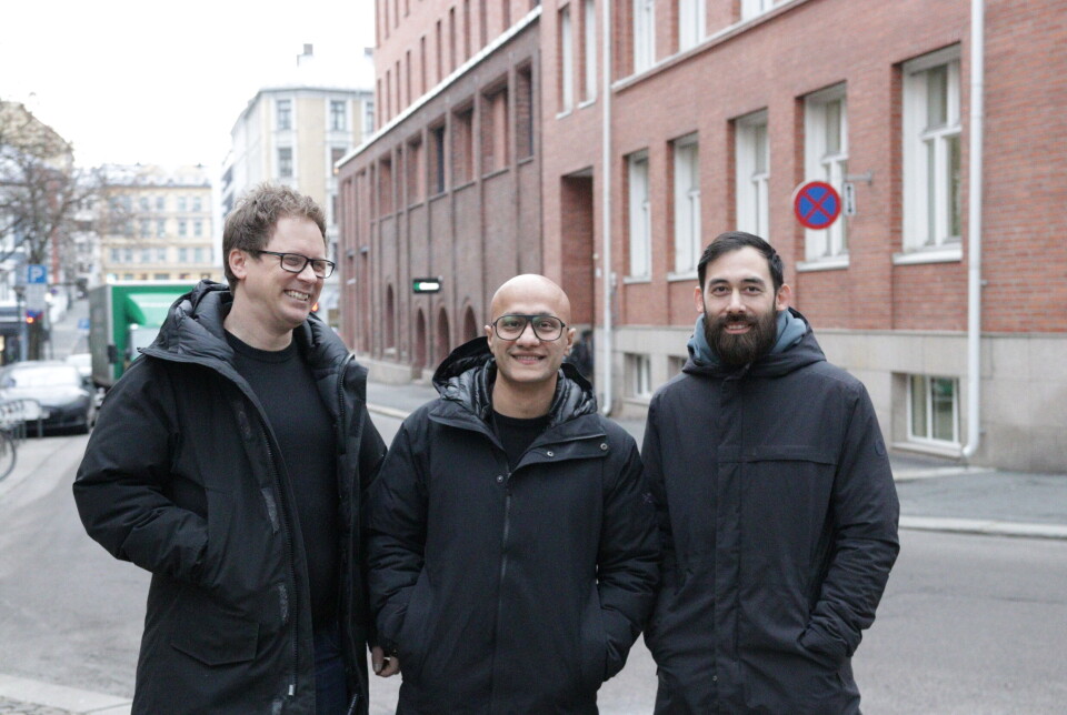 Siden 2022 har teamet i Travelin vokst med flere personer. Fra venstre: Tomas Are Haavet (teknisk leder), Roy Golden (daglig leder) og Marcus Mårtensson.