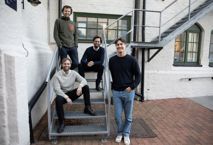 Amino-teamet jobber for å gi bedre innsikt i egen helse tilgjengelig for alle; her ved nyansatte Arne Løberg Sæther (lege), Jacob Mørch (produktansvarlig), Aksel Kjetså (teknisk ansvarlig) og Carl Christian Ellingsen (daglig leder). Han var sist strategisjef i Firi.