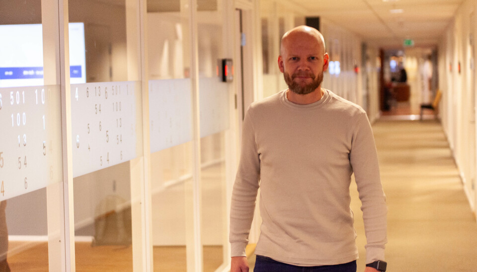 I sin nye jobb som produktdirektør i Visma Amili prøver Per Nestor Warp å bli kjent i gangene på Vismas hovedkontor på Skøyen i Oslo.