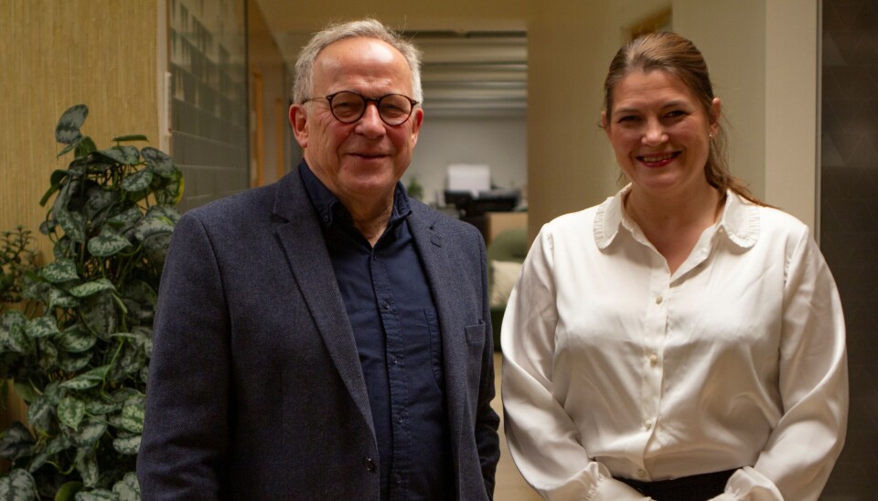 Næringsminister Cecilie Myrseth og direktør ved Brønnøysundregistrene, Lars Peder Brekk.