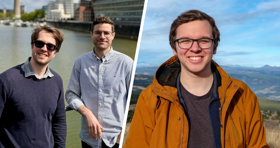 Versiro-gründerne Markus Löschenbrand og Simon Risanger (til venstre) og AI-sjef i Tana, Dag Inge Aas, snakker om Deepseeks inntog og dets betydning for norske gründere.