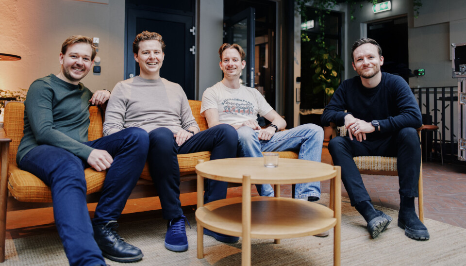 Even Dalen, Tellef Tveit, Audun Wigum Arbo og Jonas Klafstad i Cobrief.