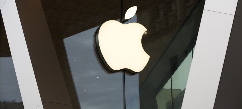 FILE - An Apple logo adorns the facade of the downtown Brooklyn Apple store on March 14, 2020, in New York. (AP Photo/Kathy Willens, File)