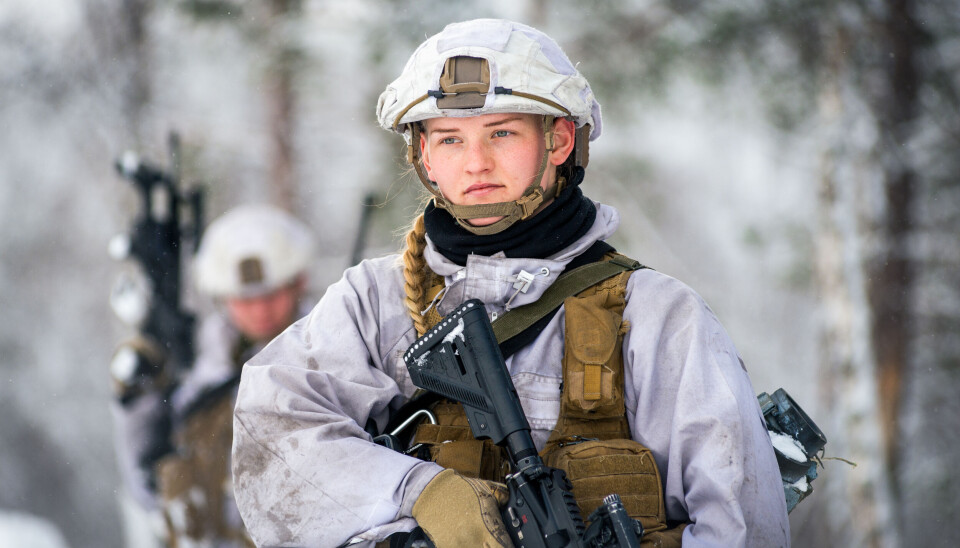 Soldater fra Panserbataljonen i Brigade Nord.