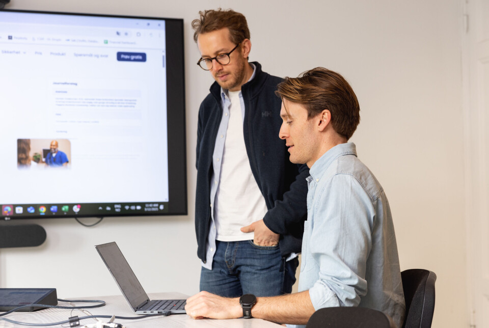 Managing partner i Askeladden & Co Martin Schütt og administrerende direktør og medgründer i Dr.Dropin, Kristoffer Ingebrigtsen.