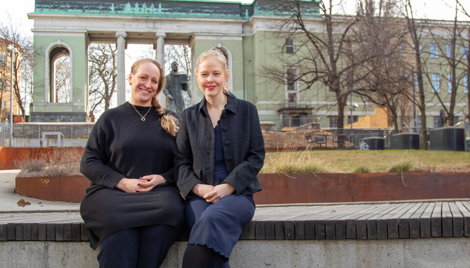 De to nye lederne mener Nørs-appen vil skille seg ut på markedet. Nørs. Agnete Tøien Pedersen og Sigrun Syverud.