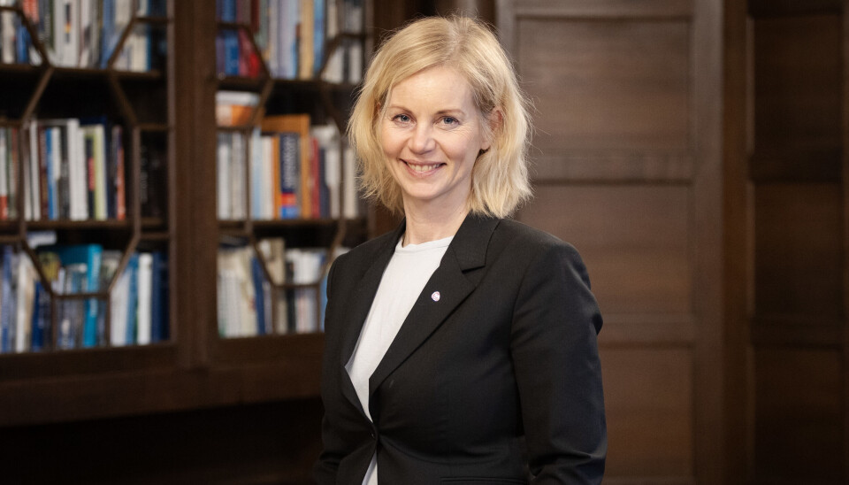 Forsknings og høyere utdanningsminister, Sigrun Aasland. Forsknings og høyere utdanningsminister, Sigrun Aasland.