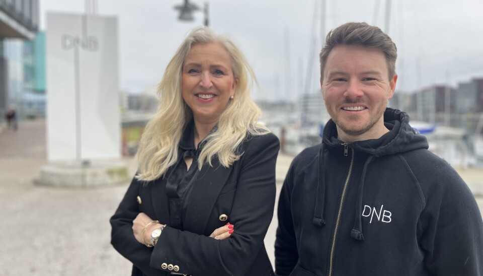 Bengt Leite og Sylvelin Gunnarson i DNB i Bergen.