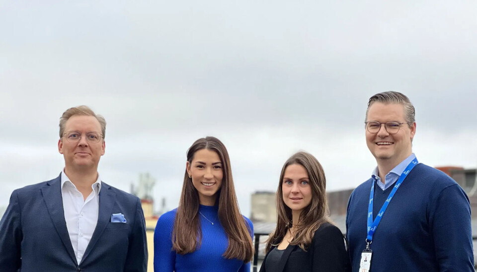 Gründer og daglig leder Richard Paulsen og Kaja Caroline Kojan (t.v.) i YBE (Yesboss) med The Factorys Marte Rise og Ingar Bentsen (t.h.).