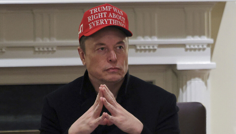 Elon Musk. Arkivbilde. Elon Musk attends a cabinet meeting at the White House in Washington, Monday, March 24, 2025. (Pool via AP)