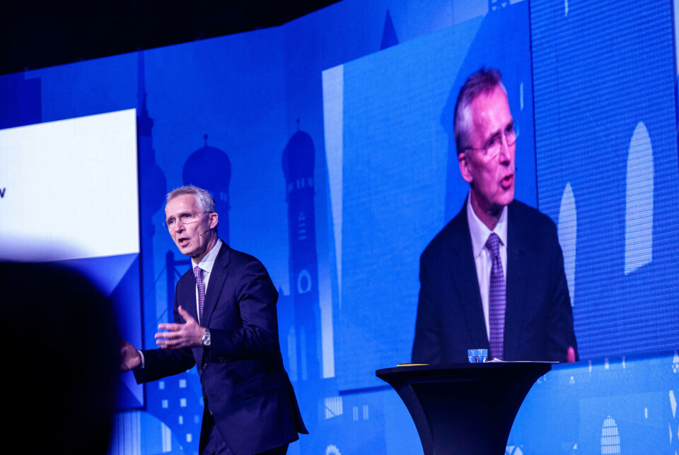 Finansminister Jens Stoltenberg lovet fremdrift spørsmålet om nytt folkefinansieringsregelverk denne uken. Her fra Finansnæringens dag tidligere i vår. Finansminister Jens Stoltenberg (Ap)