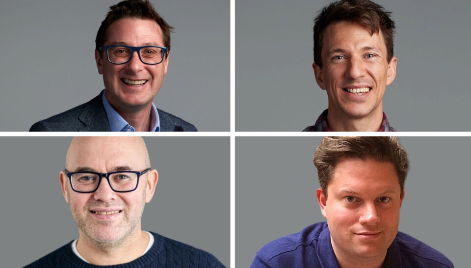 Øverst fra venstre: Glynn Lockyer, James Ramsay. Nede: Tommy Langnes og Thomas Coleman.
