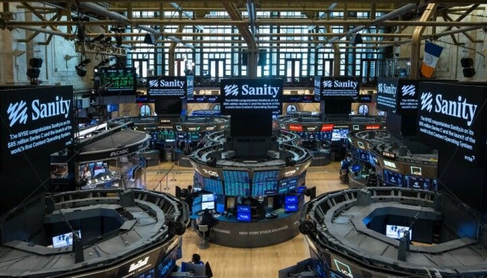 Sanity og den nye logoen fikk oppmerksomhet på NYSE-gulvet torsdag.
