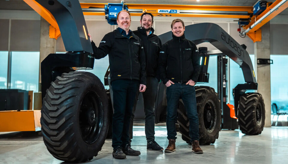 Gründerteamet i Autoagri: Ole Svendgård, Jostein Sandvik og Eirik Hovstein. Gründerteamet i Autoagri: Ole Svendgård, Jostein Sandvik og Eirik Hovstein.