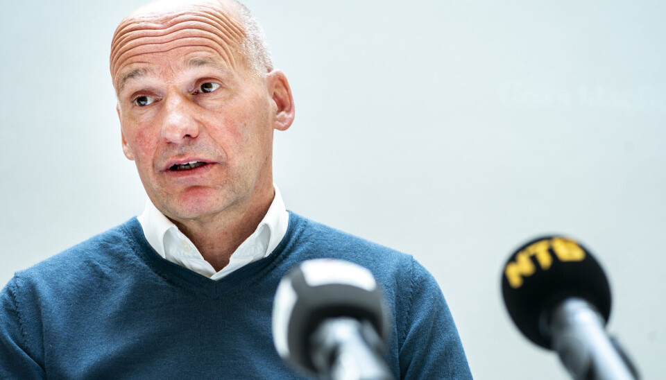 Partiet Sentrum og partileder Geir Lippestad under et pressemøte. Partiet Sentrum og partileder Geir Lippestad under et pressemøte.