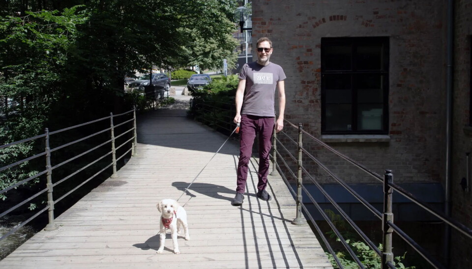 Zivid-gründer Henrik Schumann-Olsen og Lilly.