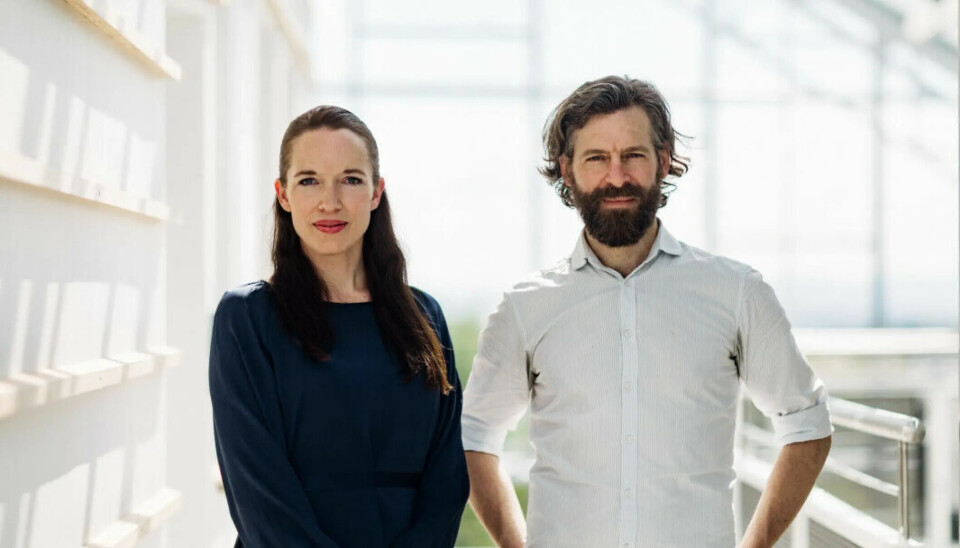 Ingrid Dynna i NoMy med medgründer David Andrew Quist.